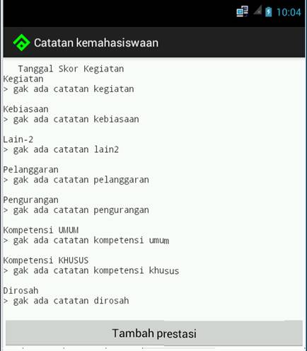 catatan mhs
